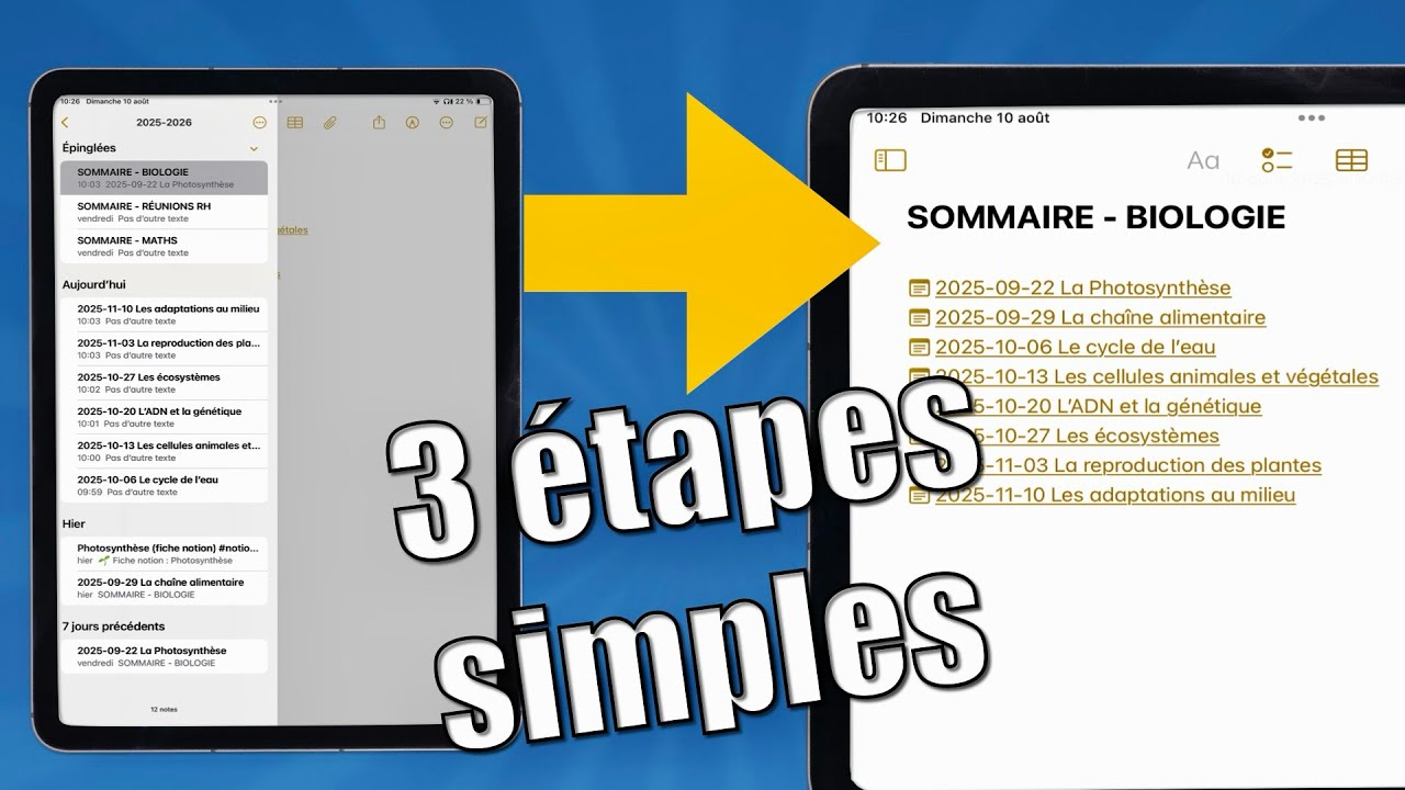 Apple Notes : organiser toutes ses notes facilement (iPad et Mac)