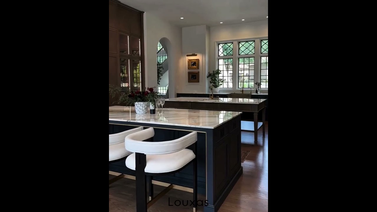 A Minimal & Luxurious Kitchen | The Statement Marble Island 