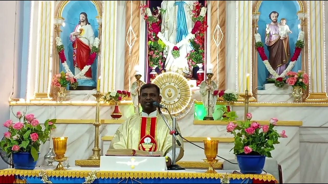 திருக் குடும்பம்  திருப்பலி  தூய லூர்து அன்னை ஆலயம் கரைச்சுத்துபுதுர் 