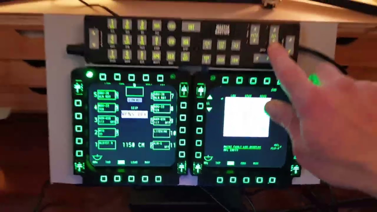 Connect Thrustmaster Cougar MFDs with UFC to monitor for A-10C Warthog in DCS Flight Sim