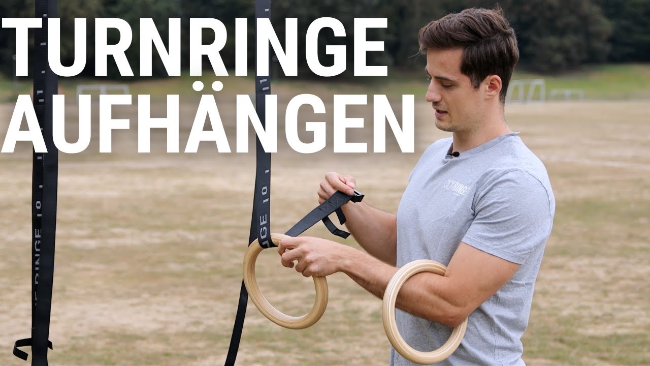 Turnringe richtig aufh&auml;ngen | Ringe befestigen und Gurte zusammenrollen