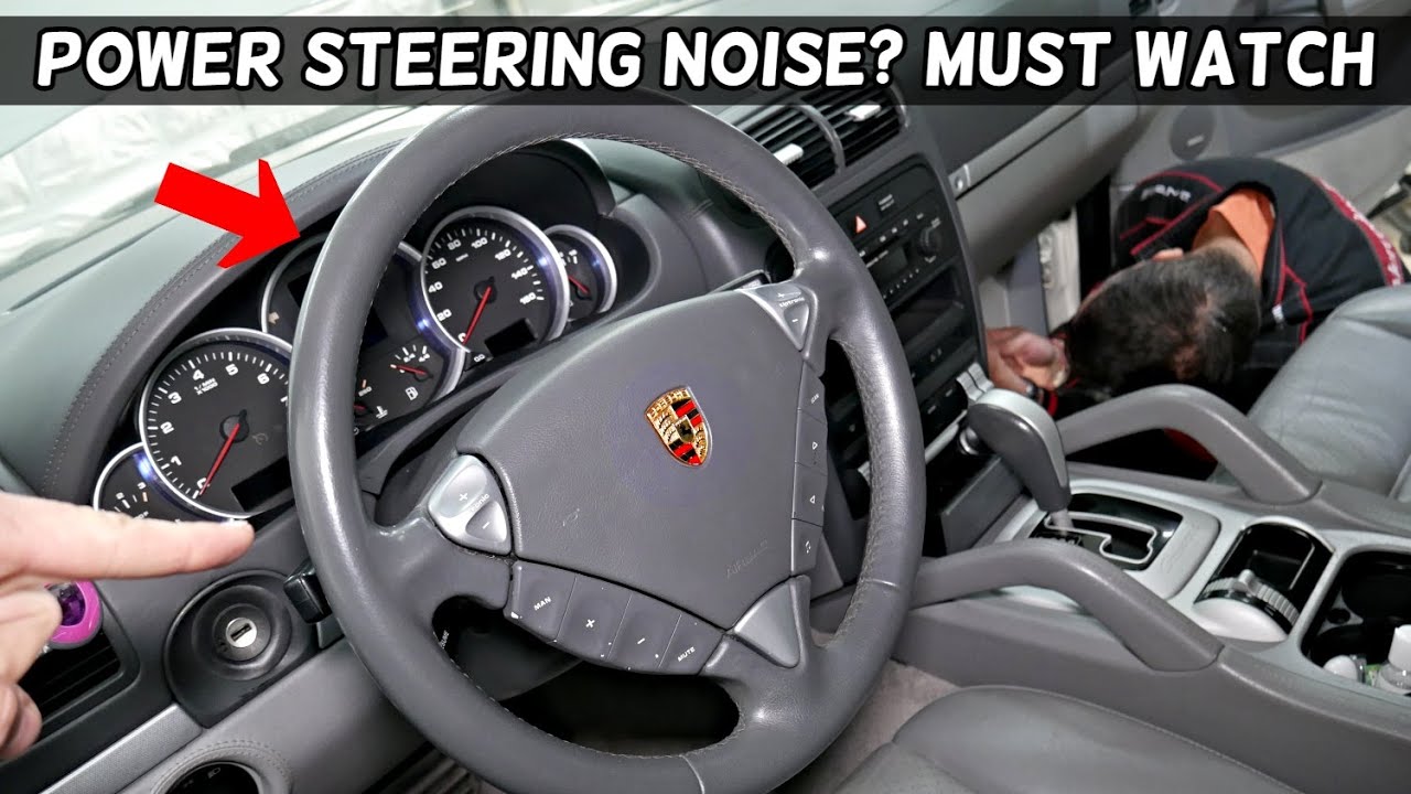 POWER STEERING NOISE, BLEED POWER STEERING SYSTEM PORSCHE CAYENNE, AUDI Q7, VW TOUAREG