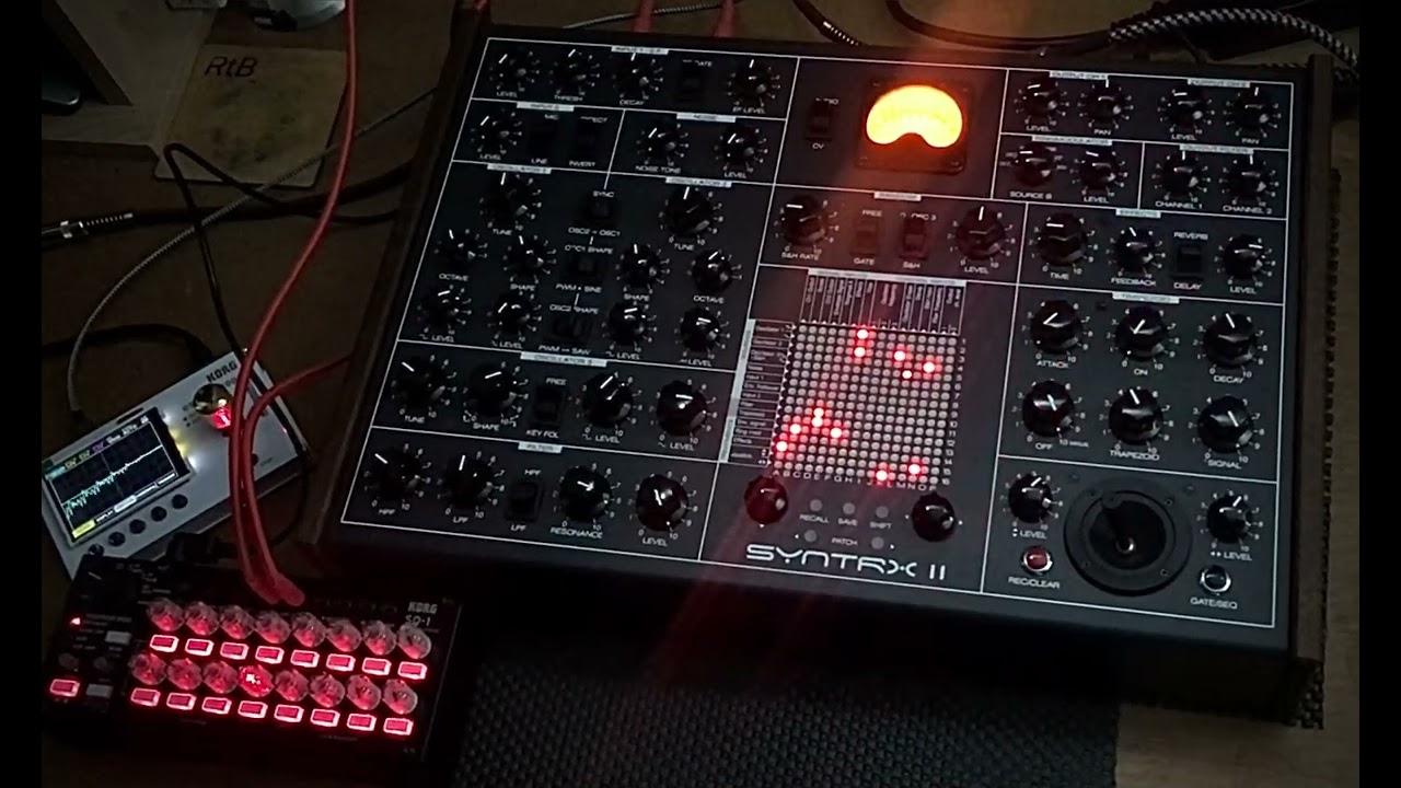 Syntrx II, Korg SQ-1- &lsquo;(Not Quite) First Patch&rsquo;- RtB #syntrx #analoguesynth