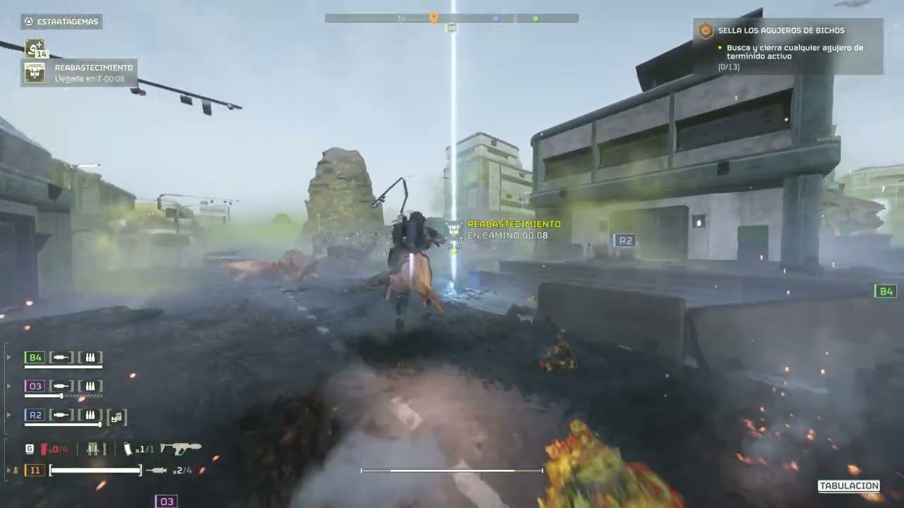 HELLDIVERS 2 ataque relámpago en Turing