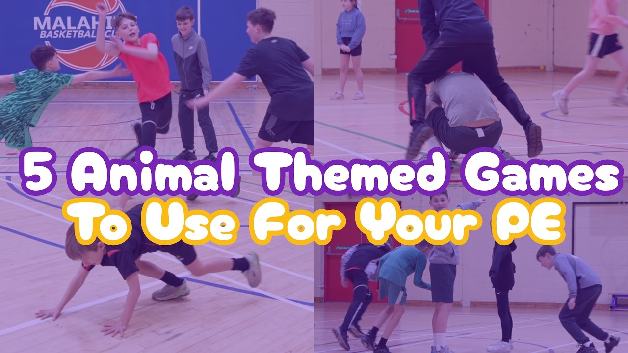 5 Animal Themed Games To Use For Your PE by Daly Exercise🦘🦈
