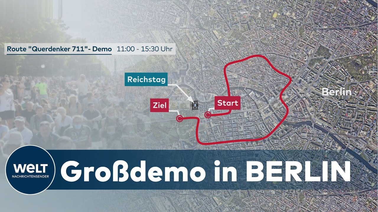 WELT HINTERGRUND: So könnte die HYGIENE-DEMO der Corona-Leugner  in Berlin ablaufen