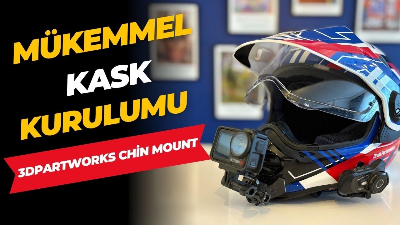 Yeni Kask Setup’ım! | 3DPartWorks Chin Mount + Osmo Action 5 Kurulumu​