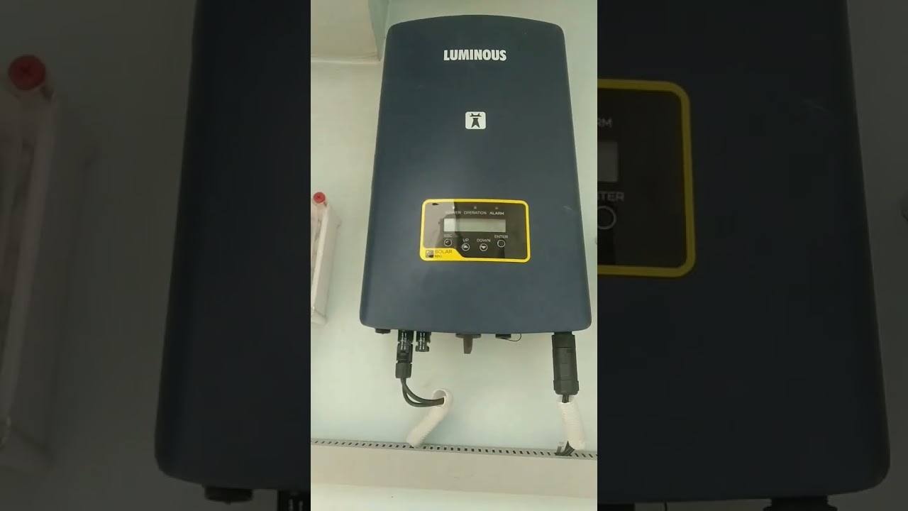 luminous on grid inverter 4kw #solarenergysystem #solar #rooftopsolar
