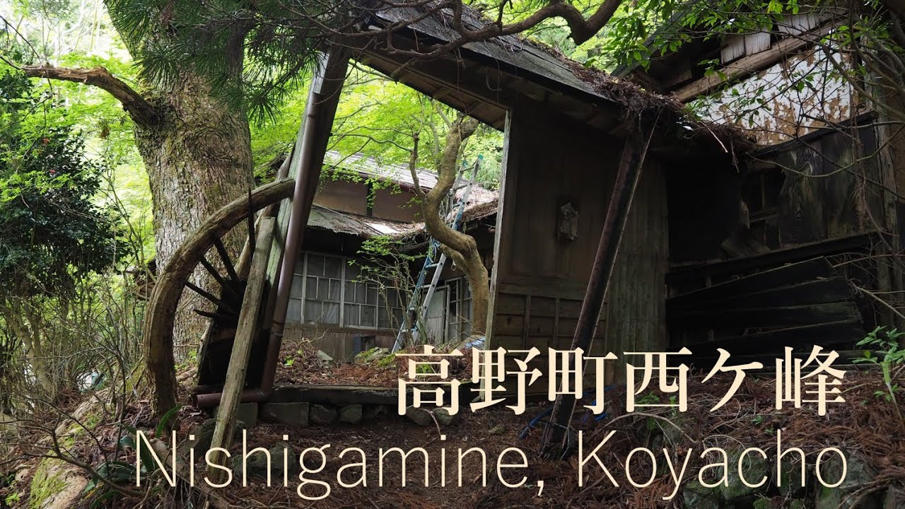 高野山の奥深い西ケ峰【限界集落、廃村地区】（和歌山県高野町）Nishigamine, deep in Mount Koya