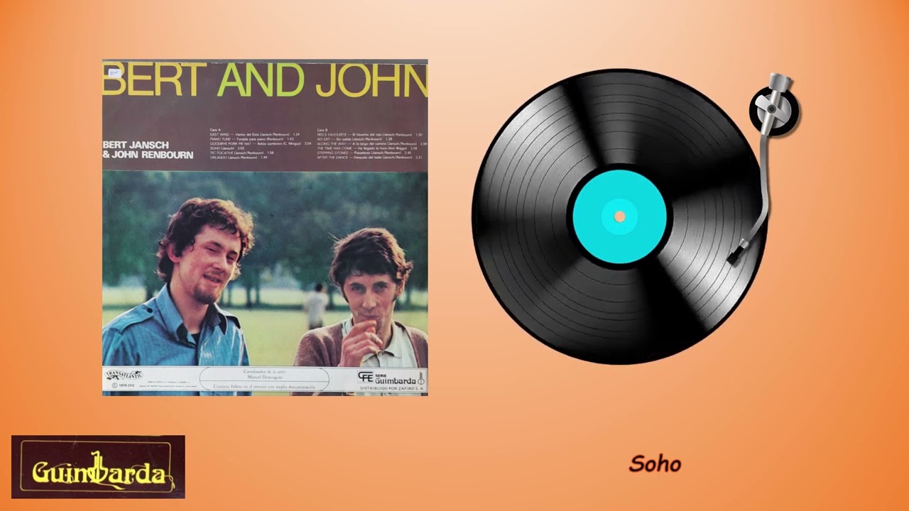 BERT JANSCH AND JOHN RENBOURN - Bert And John  (Full Album) GUIMBARDA TS 38008