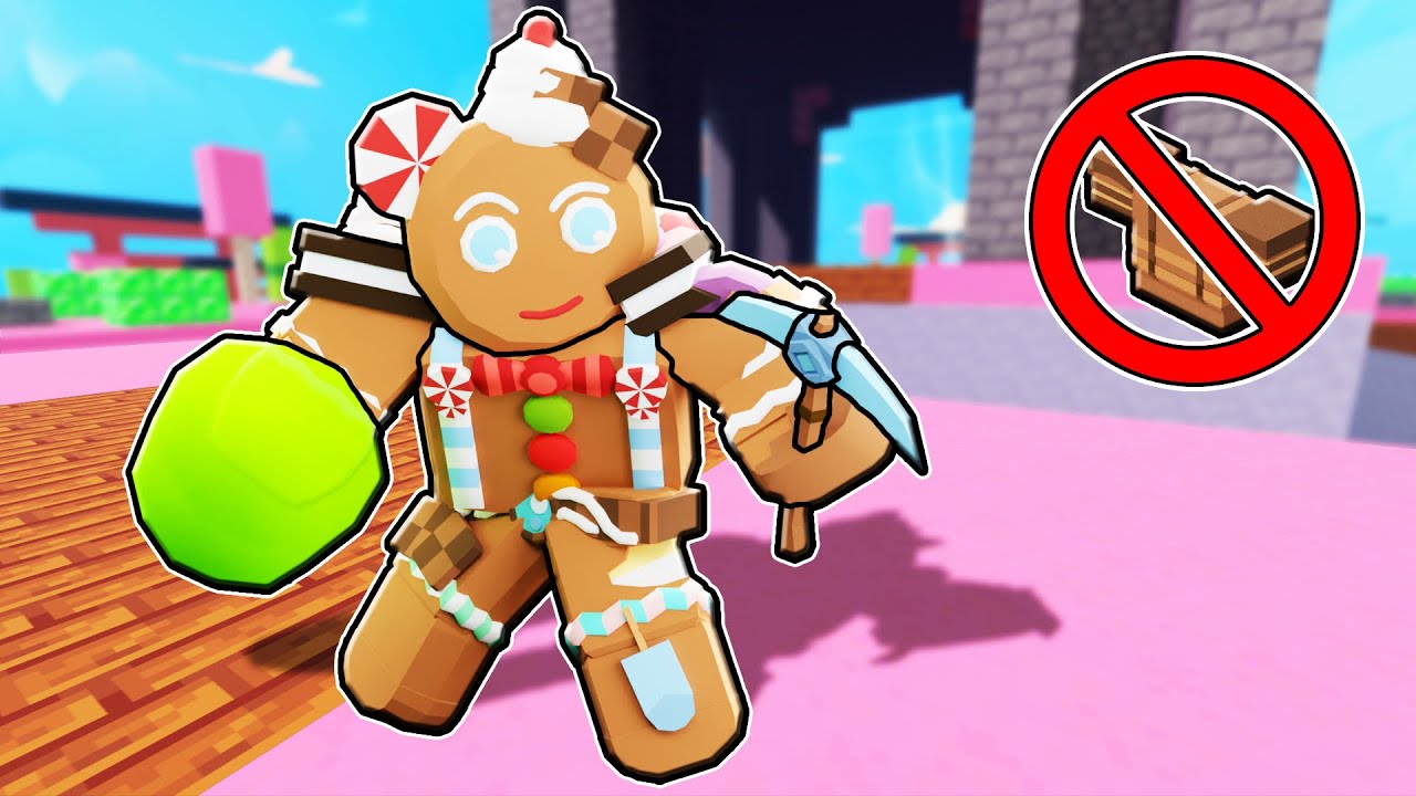 Gingerbread Kit With No Armor PRO Gameplay (Roblox Bedwars)