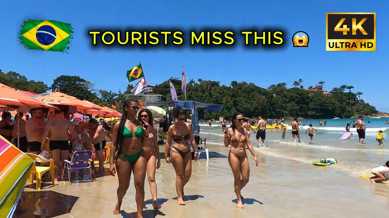 ⭐ Пляж Тенорио 🇧🇷 🌊: Секретное место, которое пропускают 99% туристов 😱🔥 | Прогулка 4K | Март 2026