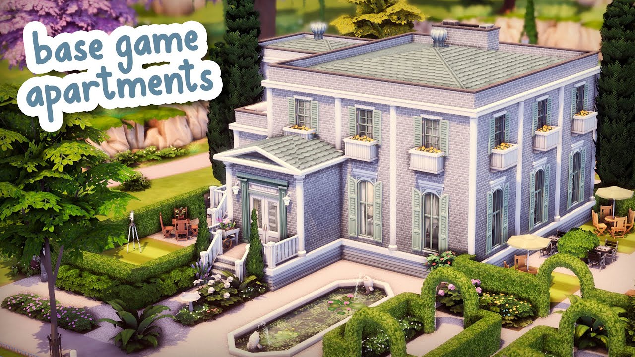 Семейные апартаменты в базовой игре 🌳 || The Sims 4 Скоростное строительство