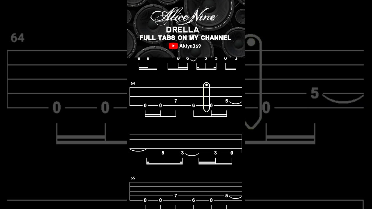 DRELLA / ALICE NINE.【BASS TAB】 