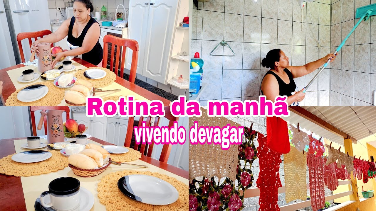 Minha Rotina da manhã de uma Dona de Casa | Organizando meu lar com calma | Viver Devagar 