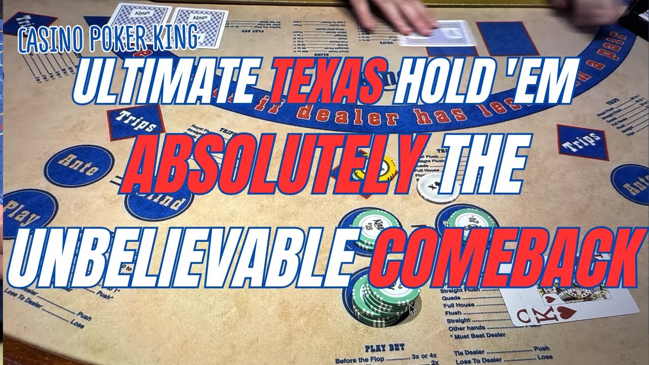 ULTIMATE TEXAS HOLD 'EM ! Absolutely the unbelievable comeback 👊🏻👊🏻👊🏻
