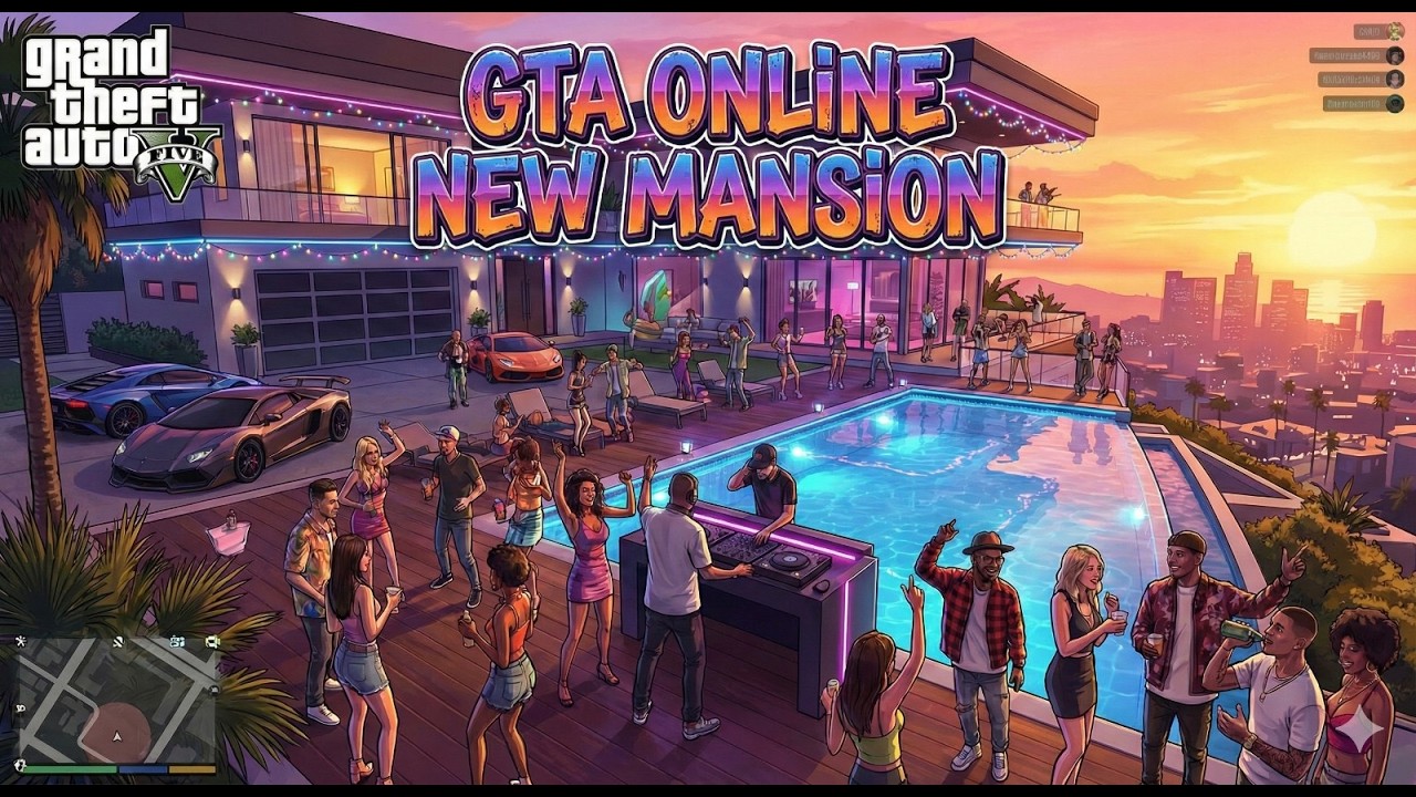 I Retired From Heists to Chill in My New Mansion 🍹 GTA Online Mansion Update 🏰🔫