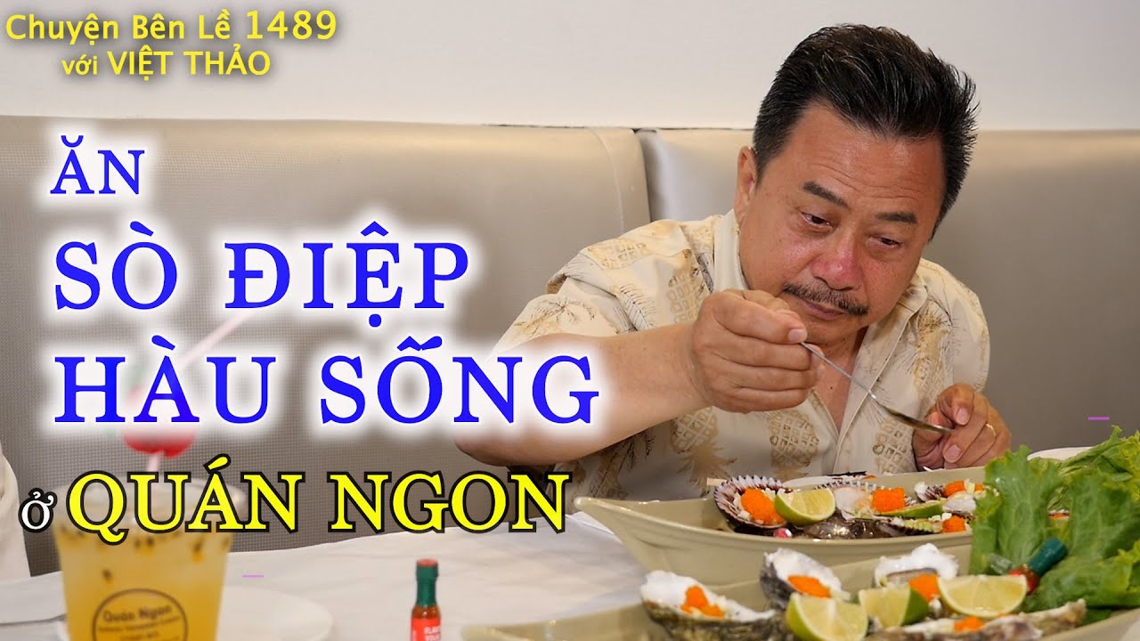 VIỆT THẢO ĂN SÒ ĐIỆP, HÀU SỐNG | Mc Việt Thảo Review Ẩm Thực | Chuyện Bên Lề 1489