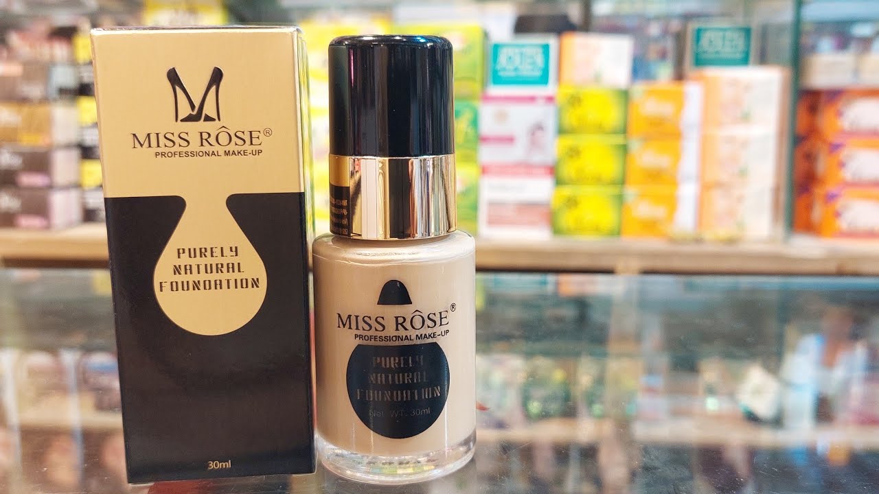 MISS ROSE Purely Natural Foundation Testing And Review | Zain Cosmetics And Jewellery