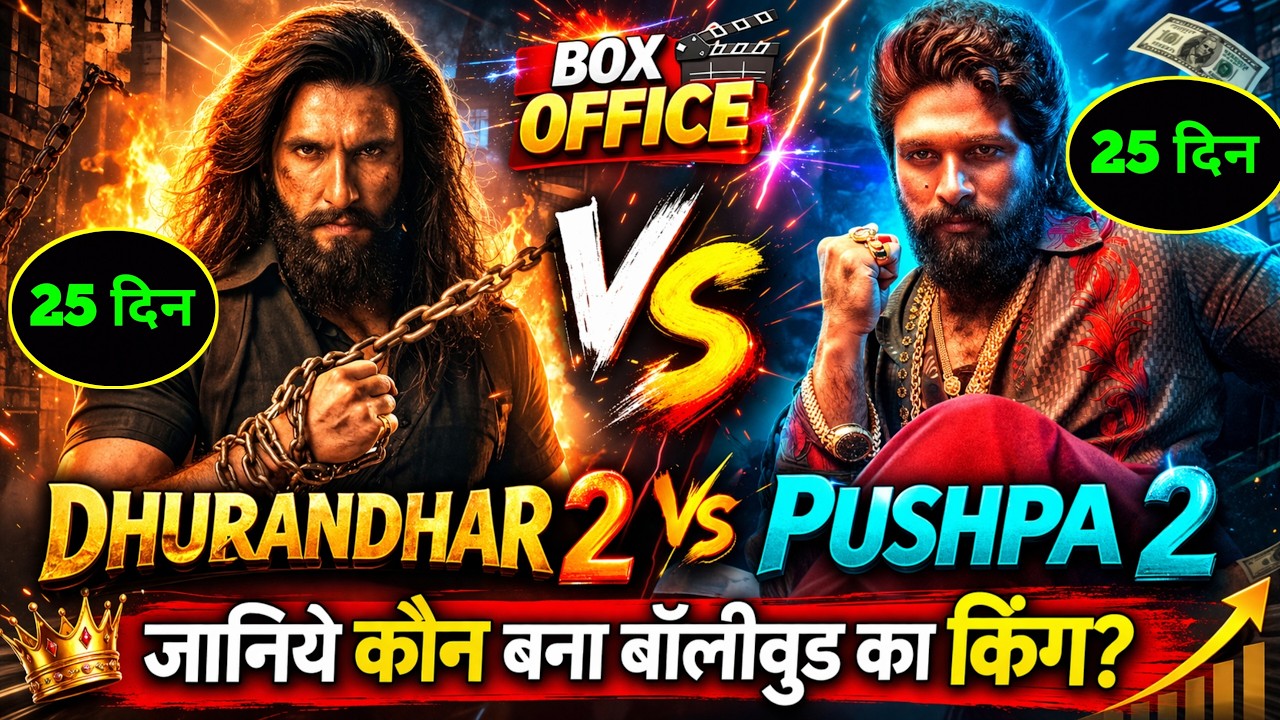 Dhurandhar 2 Vs Pushpa 2 Box Office Collection Comparison 25 Days Total Worldwide Collection,