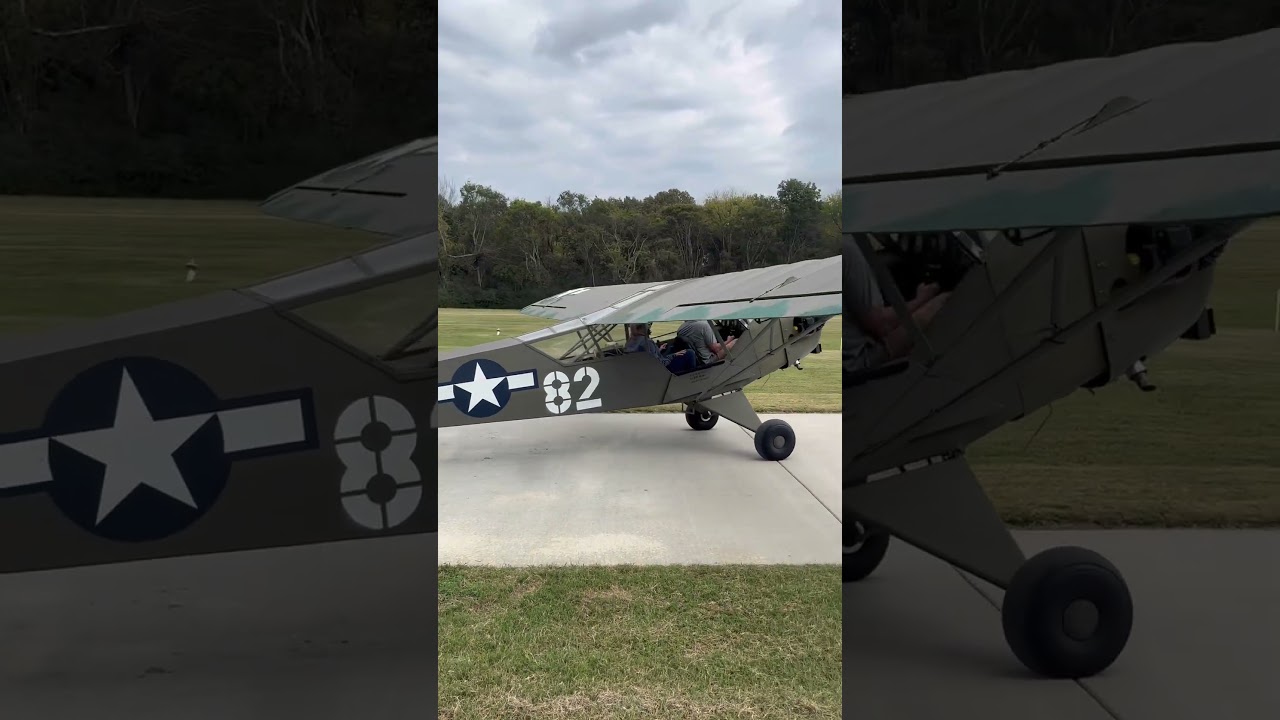 1944 Piper L-4 Grasshopper &mdash; a real WWII aircraft that served with the 9th U.S. Army 25th FA Bn.