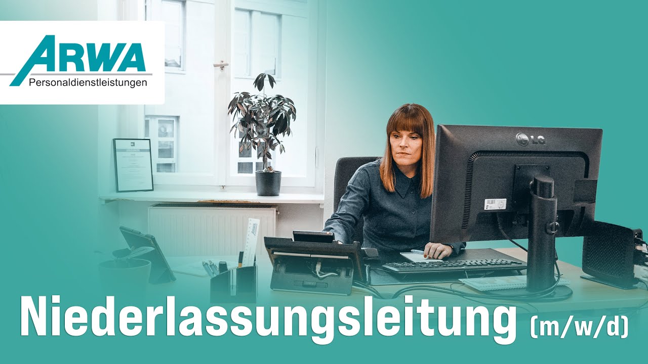 Karriere bei ARWA intern: Niederlassungsleitung (m/w/d)