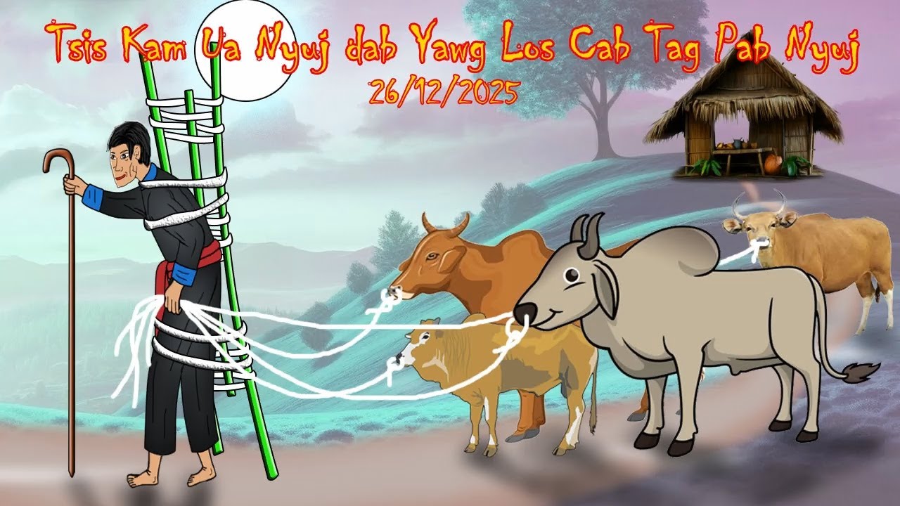 Tsis Kam Ua Nyuj  Dab Yawg Los Cab Tag Pab Nyuj 26/12/2025