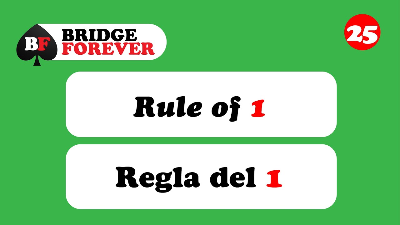 25 - Regla del uno.