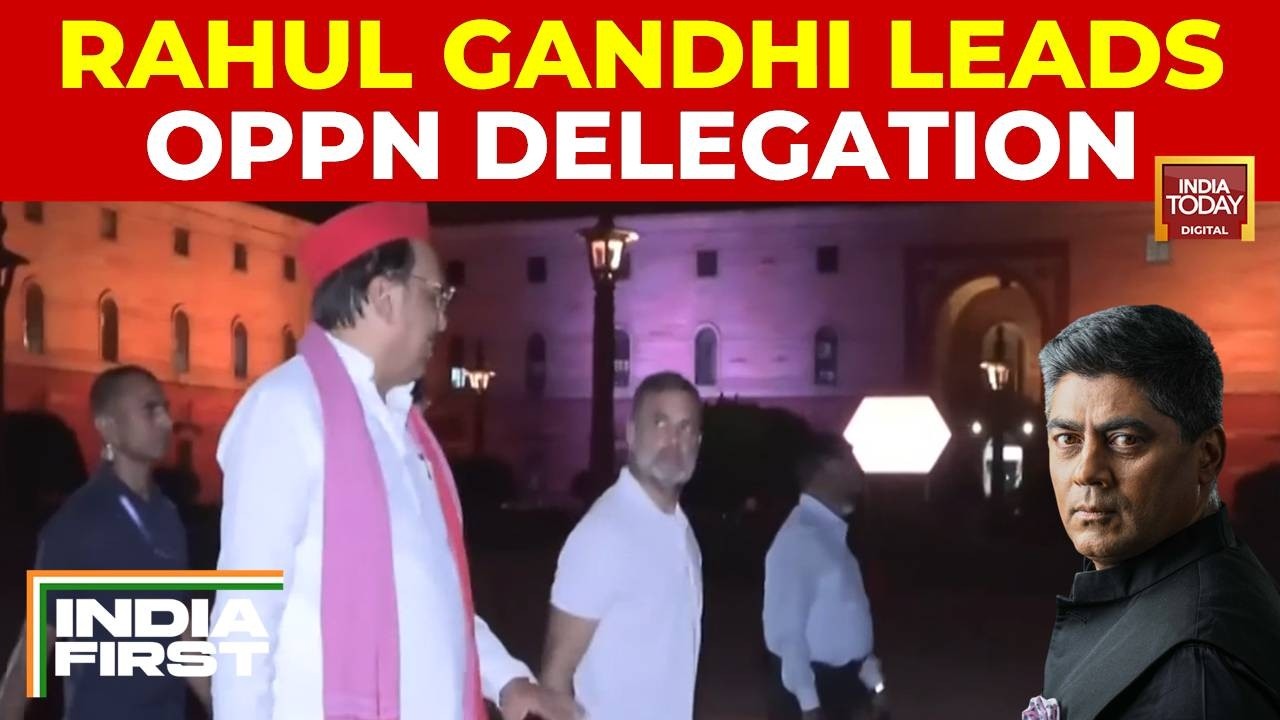 Rahul Gandhi Leads INDIA Bloc Marche To Rashtrapati Bhavan Demanding Dismissal Of CEC Gyanesh Kumar
