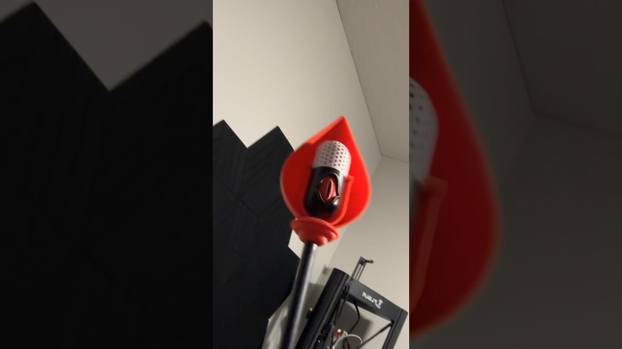 3D Printed Alastor Hazbin Hotel Mic Stand Prop!! #shorts