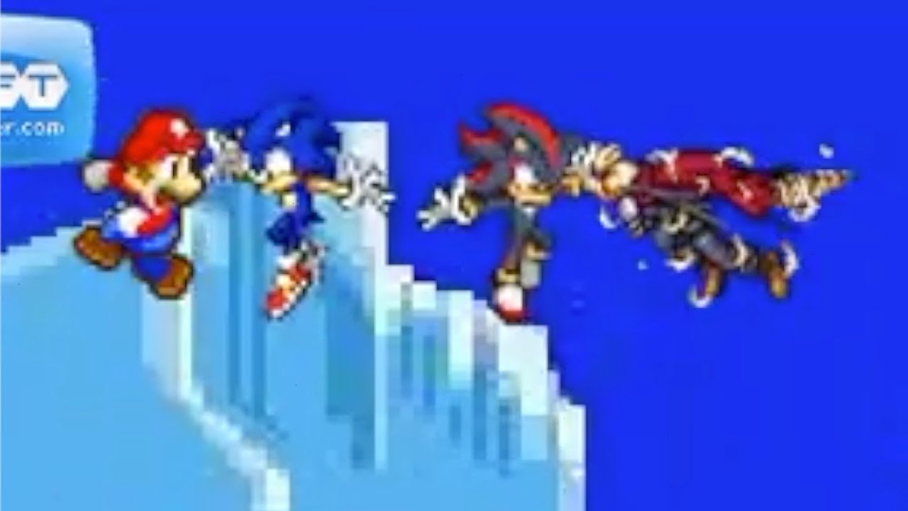 Random Battle #1: Sonic vs. Shadow vs. Cloud vs. Mario