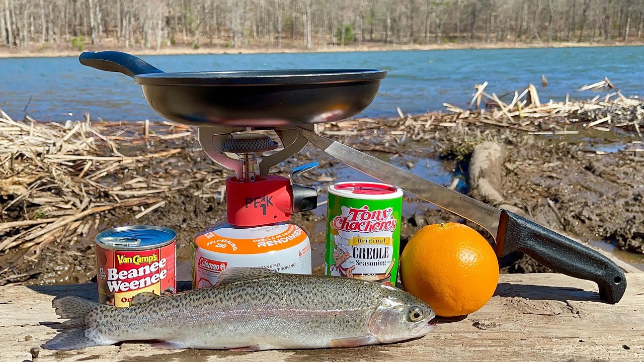 TROUT Fishing with Powerbait Power Eggs - CATCH & COOK