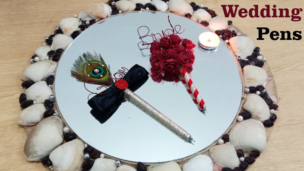 How to make Wedding Pens for Bride and Groom | Nikah Pens | Wedding Season Special