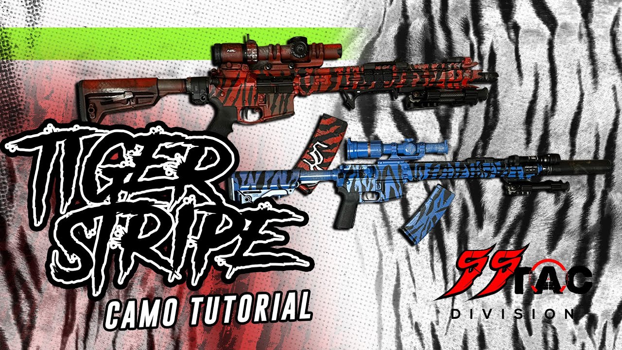 How To Tiger Stripe Camo Your Rifle DIY (EASY)