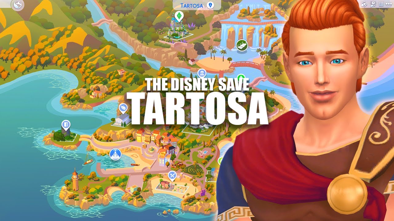 I made a Disney Version of The Sims 4! | Tartosa Tour | The Disney Save