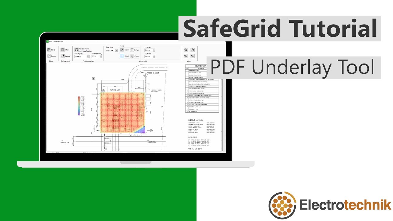 Overlay Touch Voltages on Substation Layout Drawing | SafeGrid Earthing Software Tutorial