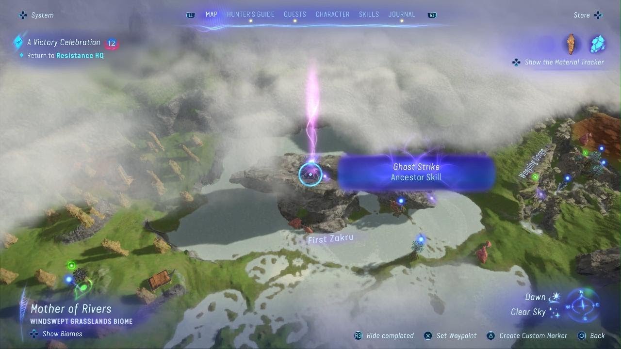 Avatar: Frontiers of Pandora- ANCESTOR SKILLS- GHOST STRIKE- TARSYU SAPLING- MOTHER OF RIVERS