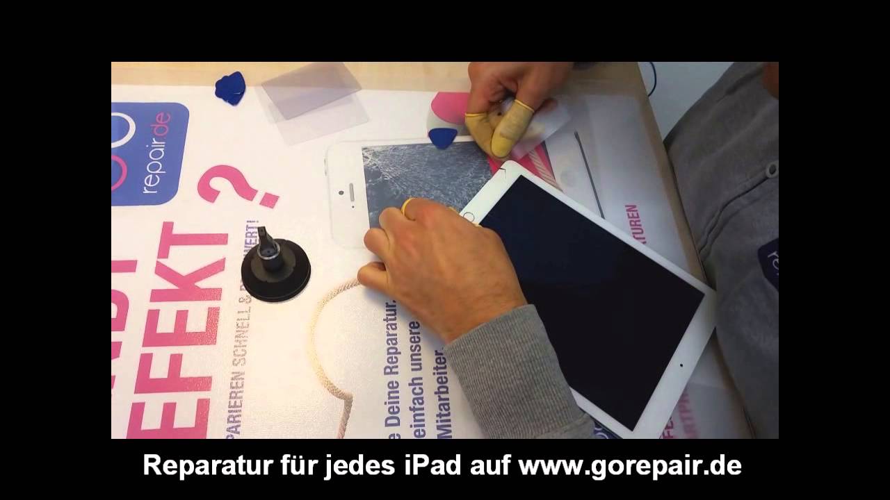 GOREPAIR.DE Apple iPad Air 2 Display Austausch Glas Tausch Reparatur disassembly
