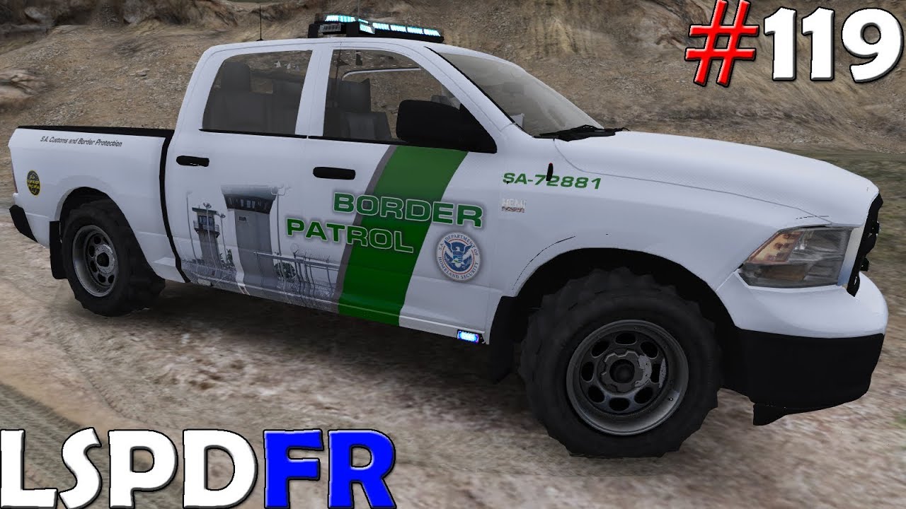 GTA V LSPDFR #119 POLICÍA FRONTERIZA  - BORDER PATROL | TheAxelGamer