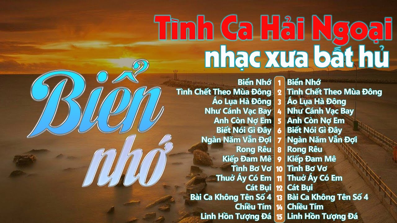 Biển Nhớ, Tình Chết Theo Mùa Đông - Nhạc Tình Ca Phòng Trà 2025 | 15 Ca Khúc Bất Hủ Sang Trọng