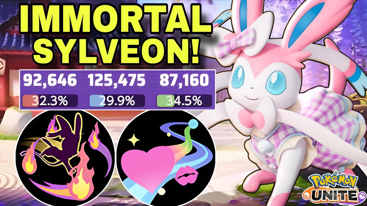 This SYLVEON Build Outlasts, Outheals and Outplays Everyone! | Pokemon Unite