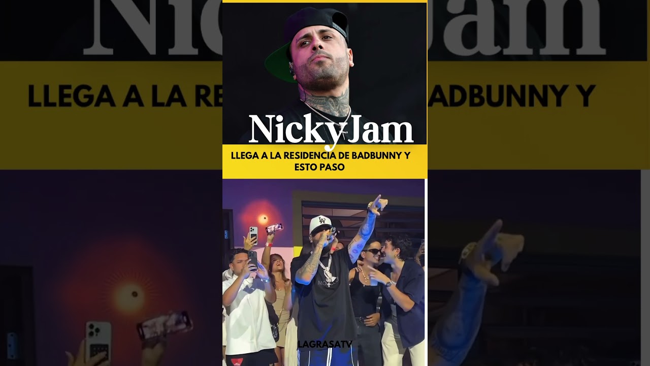 ⁠nickyjam llega a la RESIDENCIA de BadBunny y esto pas&oacute; #pr#colombia #nickyjam