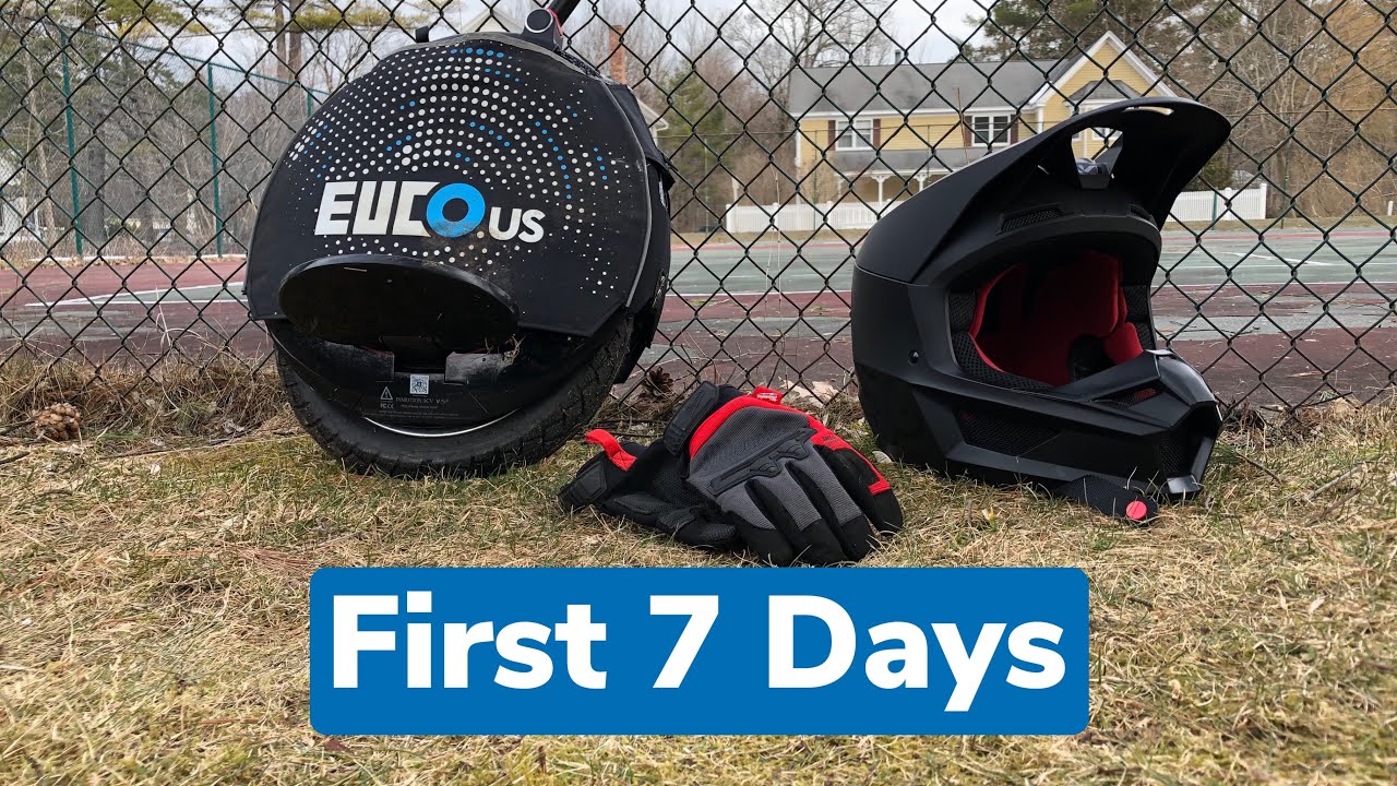 Learning to ride an electric unicycle