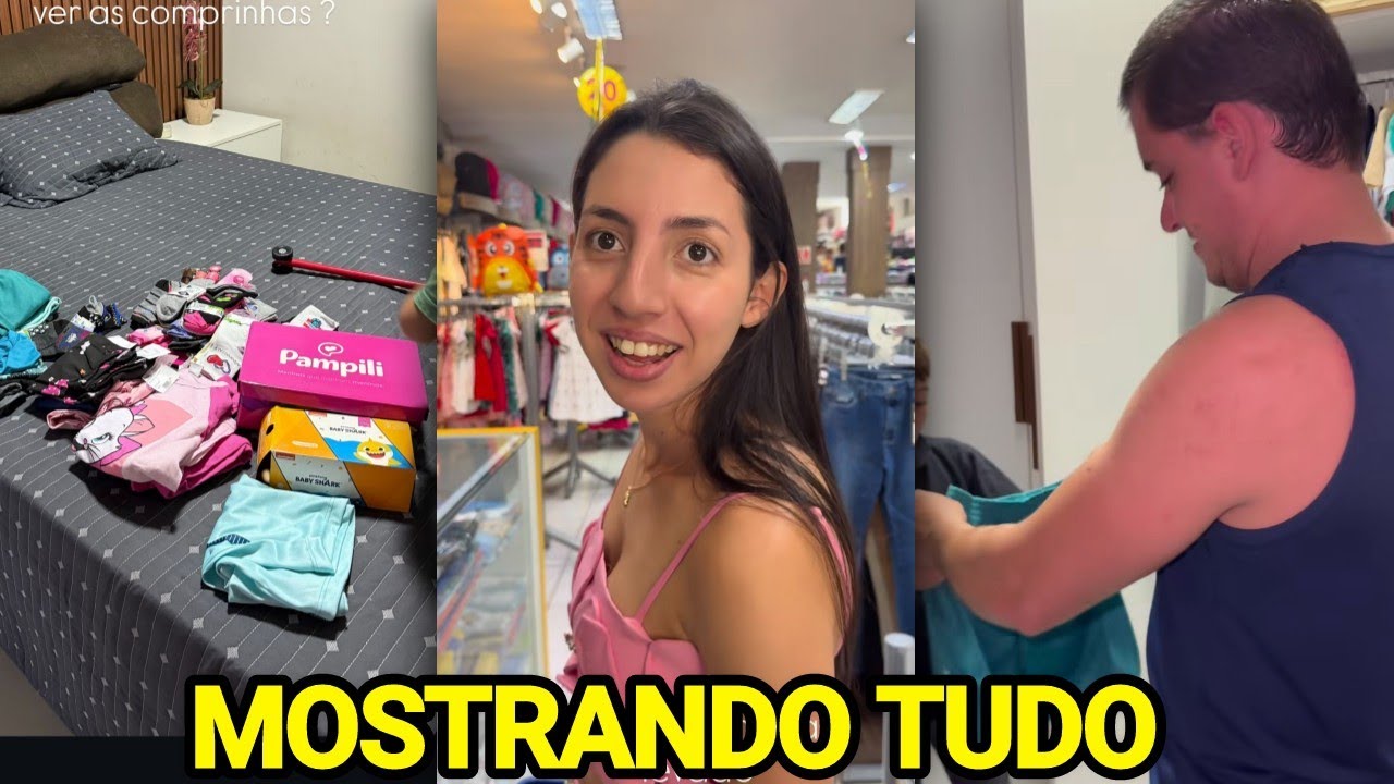 SARA KELLEN MOSTRA AS ROUPAS QUE COMPROU PARA AS CRIANÇAS