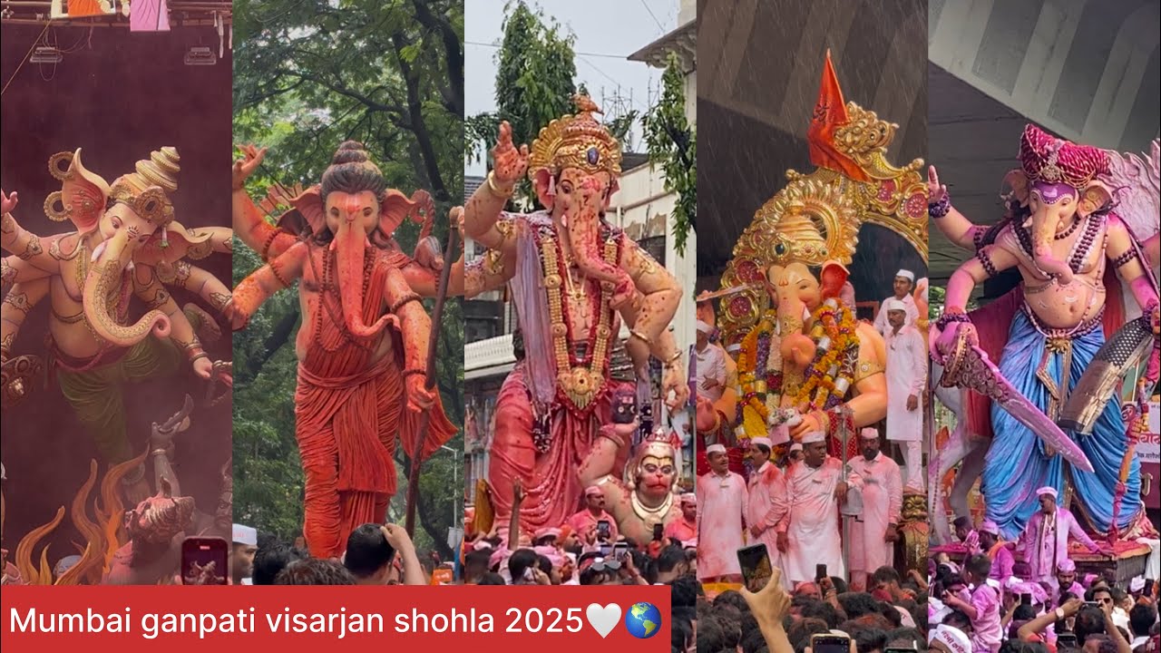 Lalbaug cha raja visarjan shohla  2025🤍🌎mumbai Ganpati visarjan shohla 2025🥰