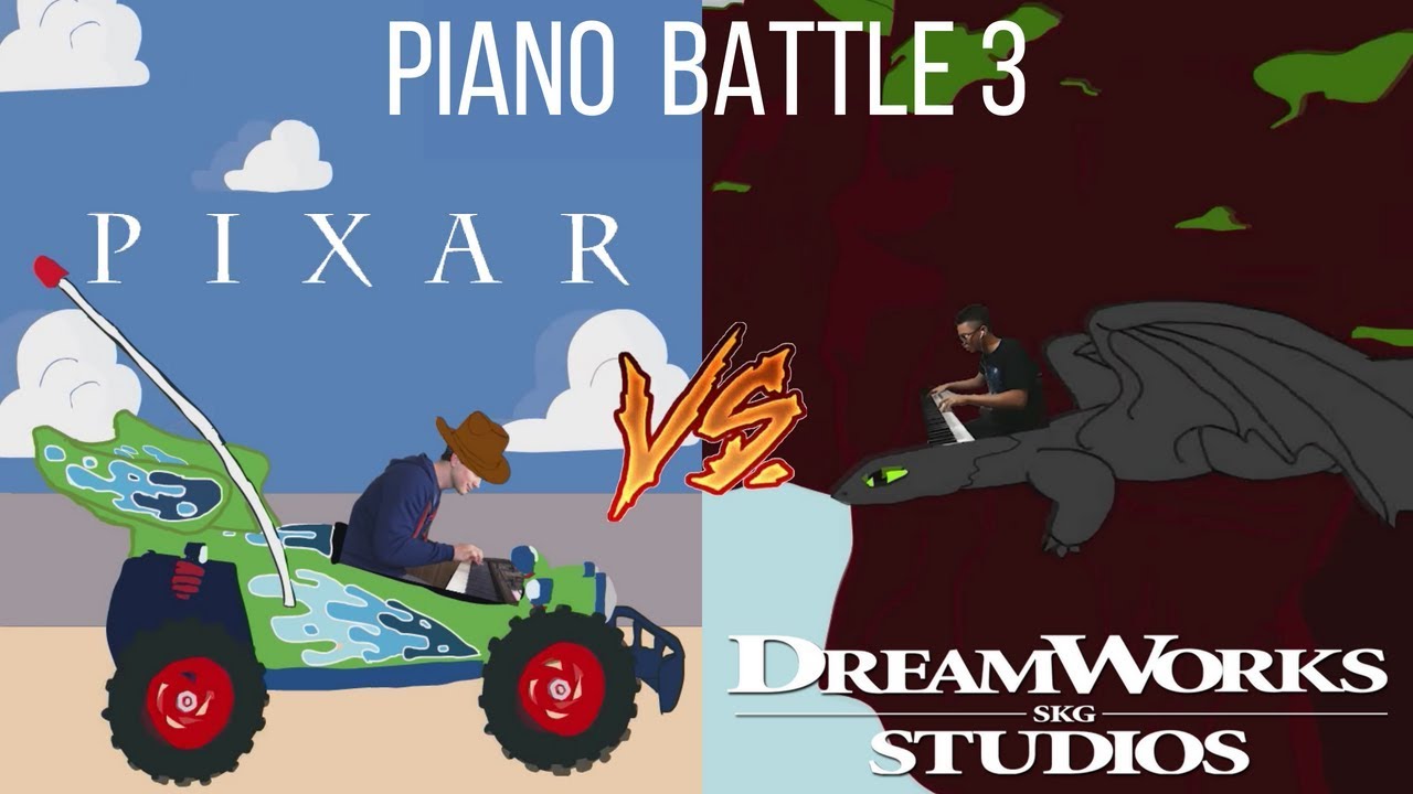 PIXAR vs. DREAMWORKS - Piano Battle #3 (Mashup/Medley) [ft. Samuel Fu]