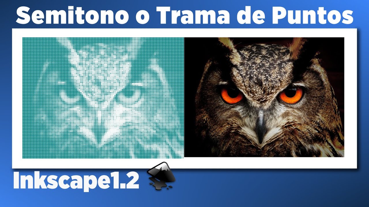 Semitono o Trama de Puntos en Inkscape