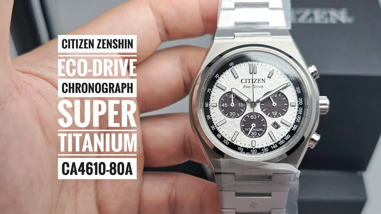Citizen Zenshin Eco-Drive Chronograph Super Titanium CA4610-80A