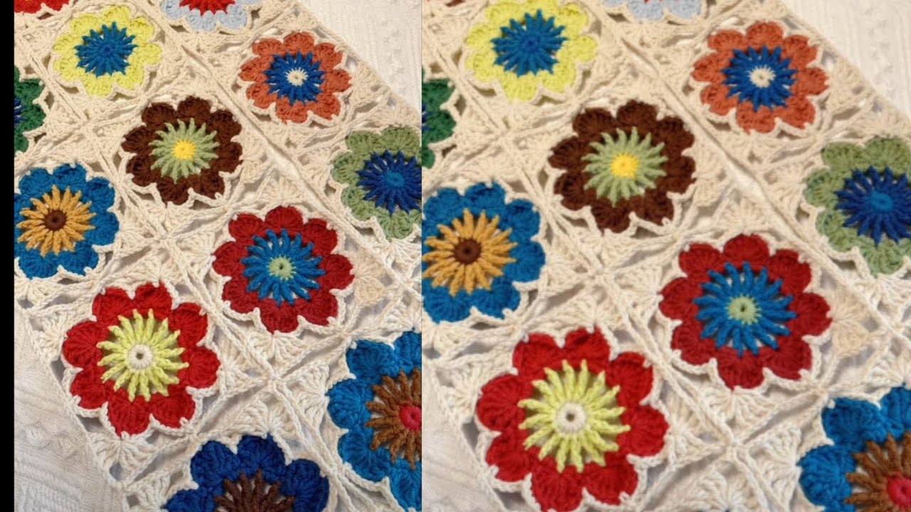 VERY EASY !! Crochet Granny Square Blanket for Beginners | step-by-step 