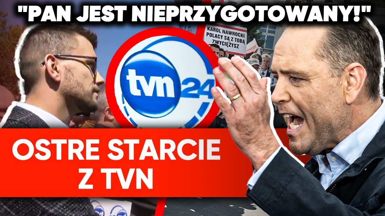 Zderzenie z TVN. Nawrocki ostro: Pan jest NIEPRZYGOTOWANY!